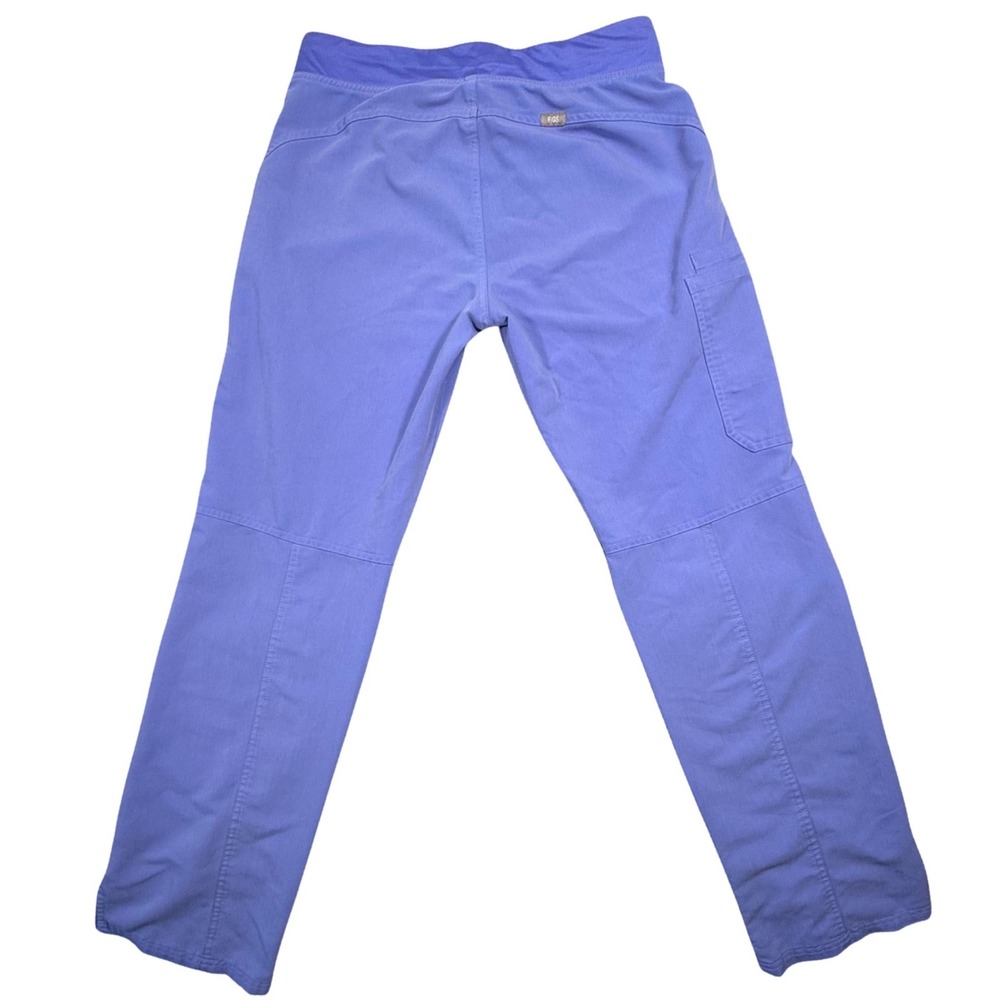 FIGS Zamora Jogger Scrub Pants Periwinkle Blue Womens Small Yoga Waist 5-Pocket